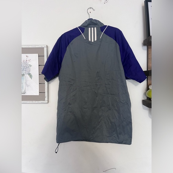 Philadelphia Eagles Adidas Sideline Coaches Half-Zip Short Sleeve Jacket  Sz L - Picture 6 of 6